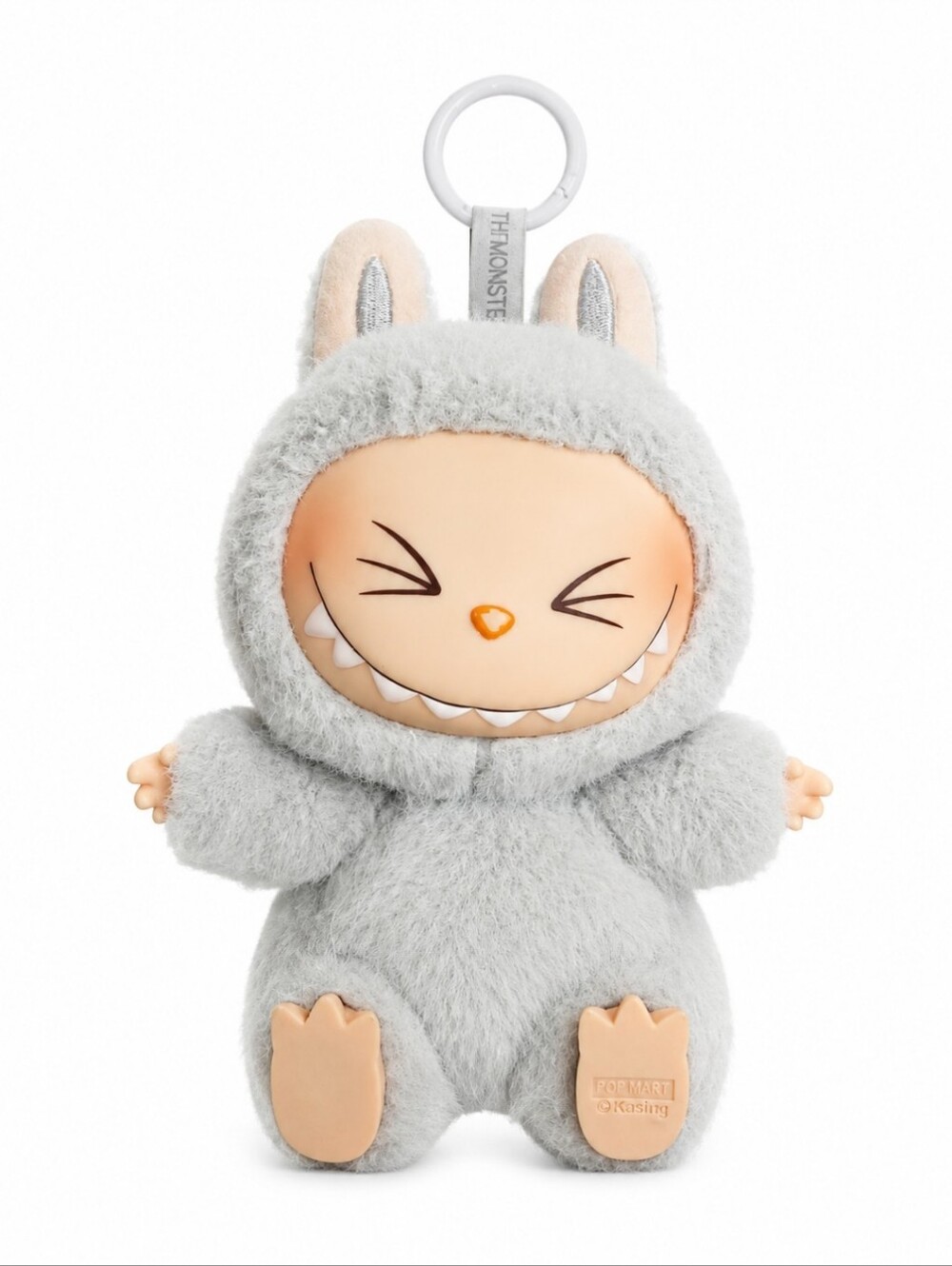 EUC 100% AUTHENTIC POP MART LABUBU "HEHE" GREY FROM THE MONSTERS HAVE A SEAT